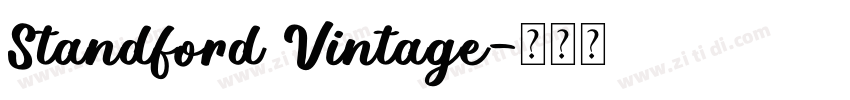 Standford Vintage字体转换